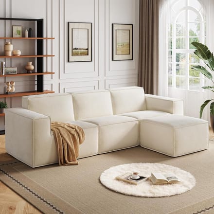 Luxe Uitschuifbare Slaapbank - Beige - 200x88x86 cm - Arqam