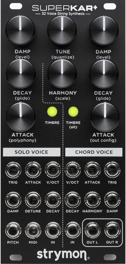Strymon SuperKar+ - 32-voice Karplus-Strong synth module