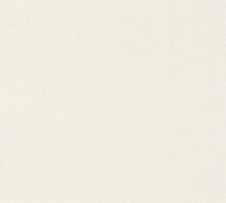 LINNENLOOK BEHANG | Basic Uni - Wit Creme - A.S. Création Pure Elegance