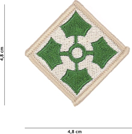Embleem stof 4th US Infantry Division
