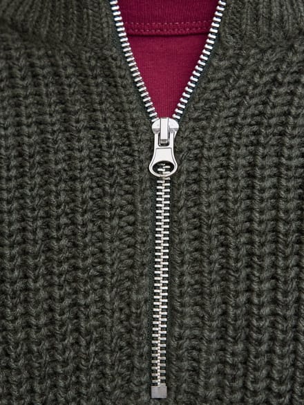 JACK&JONES - JORBLEECKER KNIT HALF ZIP BF - Heren - Gebreide truien