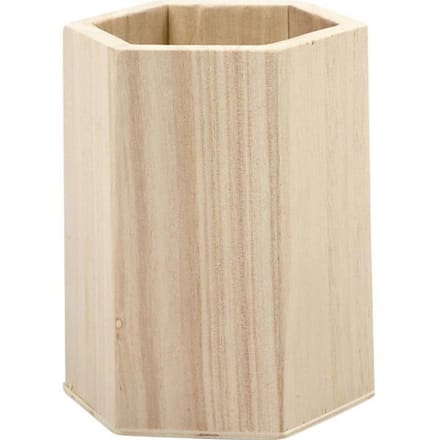 Pennenbak Creativ Company zeshoek 10.5x8cm triplex