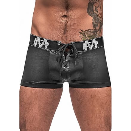 Male Power - Lace Up Short - Black
