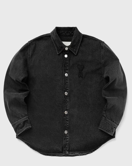 OVERSHIRT WITH KNITTED AMI DE COEUR