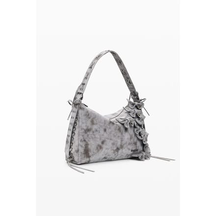 Desigual schoudertas Nickel Leiria Shoulder Bag Dark Grey grijs