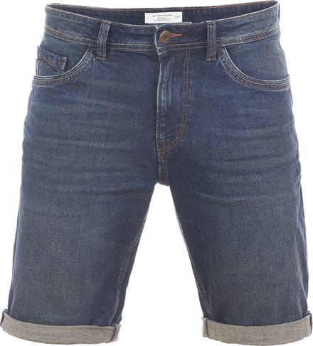 Tom Tailor Heren Short Broeken Josh regular/straight Fit Blauw W 33 Volwassenen Korte Jeans Broek Bermuda