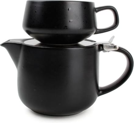Tea for one set 60cl zwart Anders