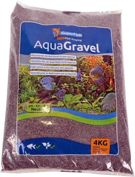 Aquariumgrind koffiekleur 2-3mm 4kg