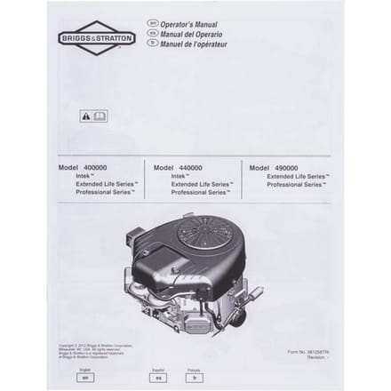 Briggs & stratton gebruikershandleiding