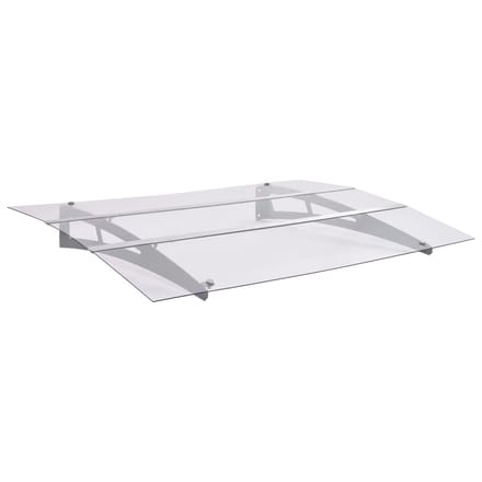 vidaXL - Deurluifel - 150x90 - cm - PET - zilverkleurig - en - transparant
