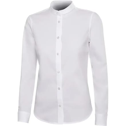 Dames blouse met lange mouwen en Mao-kraag Velilla