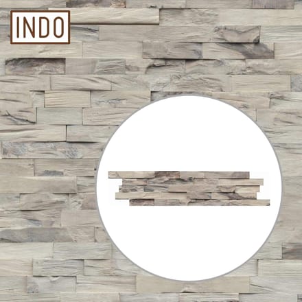 INDO houten wandbekleding, wandpanelen, oppervlakte 1 m²