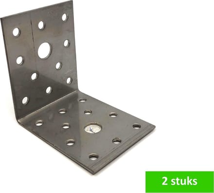 TQ4U hoekanker 60 x 60 x 80 mm | verzinkt | dikte 2 mm | 2 STUKS