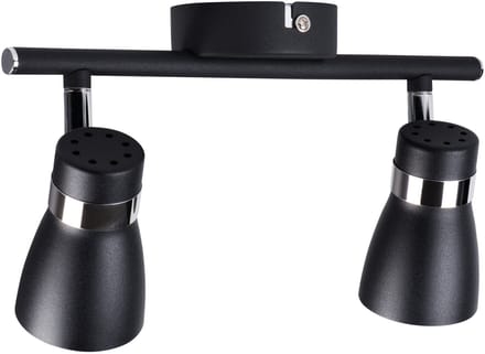 ENALI 2 - wandlamp - plafondlamp spot - incl LED - zwart