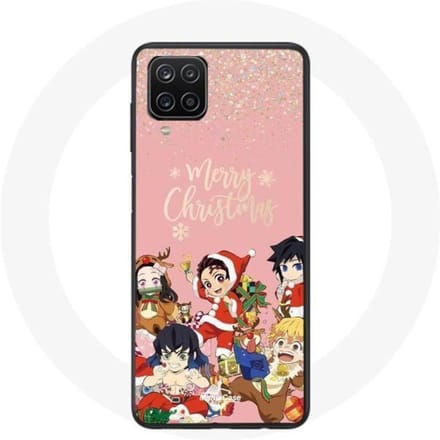 Hoesje voor Samsung Galaxy A22 4G Demon slayer vrolijk kerstposter Anime Manga