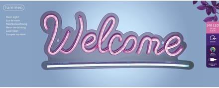 Ledbord lumineo indoor usb neon welcome