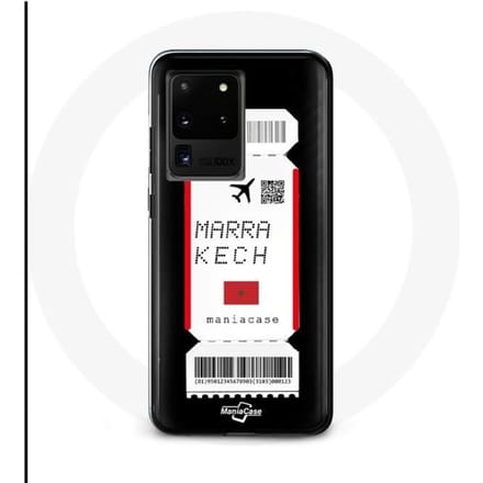 Case voor Samsung Galaxy S20 Ultra Vliegticket Marrakech Marokko