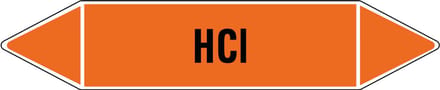 HCI leidingmarkering op vel 126 x 26 mm - 5 per vel