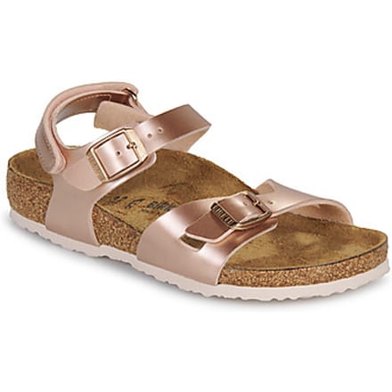 BIRKENSTOCK  Platte sandalen Rio AS Kids BF Electric Metallic Copper