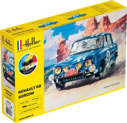 Heller Modelbouwpakket Auto - 56700 Renault R8 Gordini Car - Starter Kit Plastic - 1:24 - Modelbouw