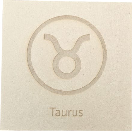 MGM Trading - Horoscoop - Stier - Taurus - 3mm MDF - 15 bij 15cm - Laser gegraveerd