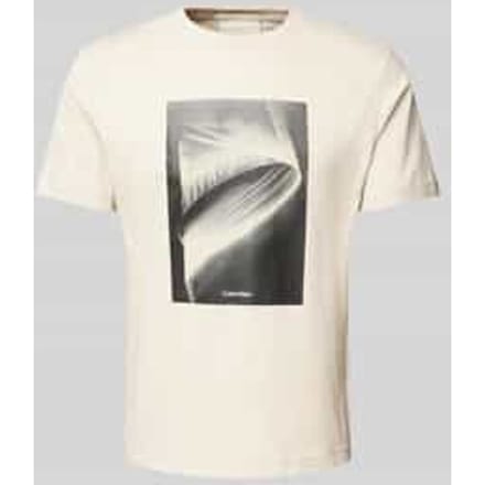 T-shirt met labelprint