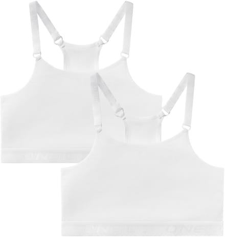 O'Neill Dames Short Top Bralette 2-Pack Effen Wit - Maat M