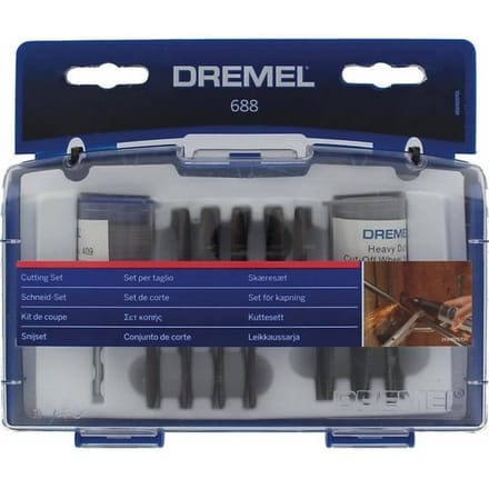 Coffret 69 accessoires DREMEL 688 - Assortiment de 68 disques a tronçonner dans un coffret pratique