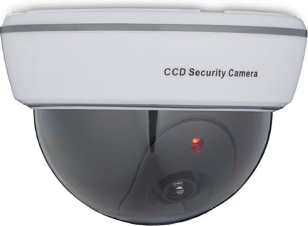 dummy dome camera - knipperende led - binnen - buiten - nep beveiligingscamera