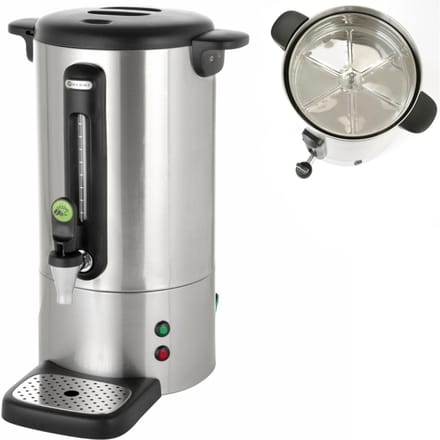 Koffiepercolator met druipvrije kraan, staal, Concept Line, 7 l, Hendi 211434