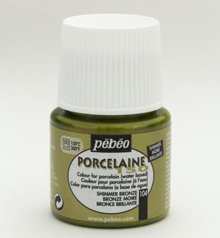 Porseleinverf - 104 Shimmer Bronze - Pebeo - 45ml
