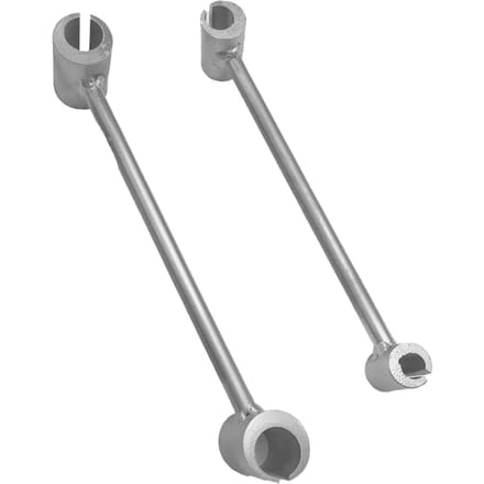 2 Pièces Clé de Réglage d'Écart de Charnière Spanner d'Ajustement de Réparation de Porte Outil Manuel Réglable à Double Tête 14‑25mm gray
