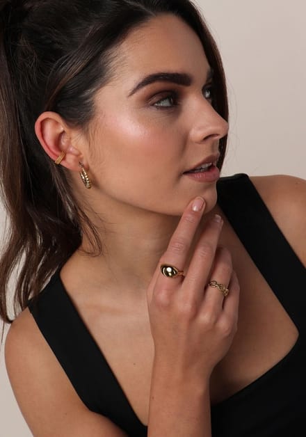 Notre-V Omss22-031 Earcuff Sieraden Dames - Goudkleurig - Maat ONESIZE