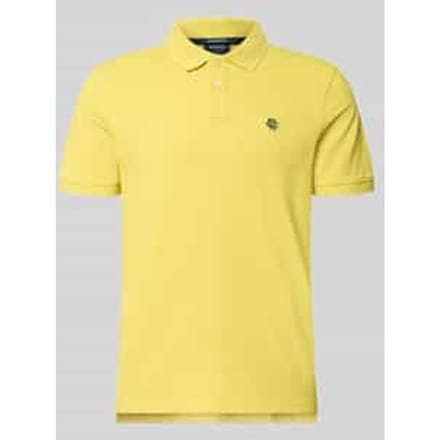regular fit poloshirt met labelstitching