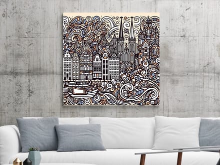 Kunstprint | Wanddecoratie | Dibond | 60 × 60 cm