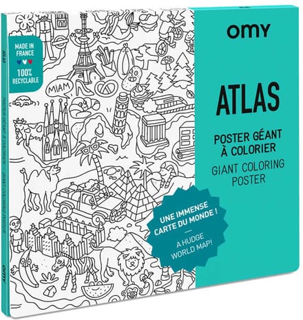 Coloring Poster Atlas 100 X 70