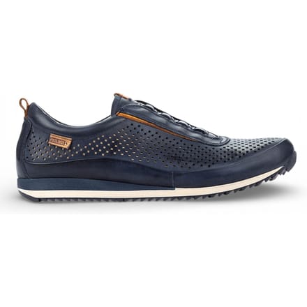 Pikolinos Heren Blauwe Leren Elastische Slip-on Sneakers - Liverpool