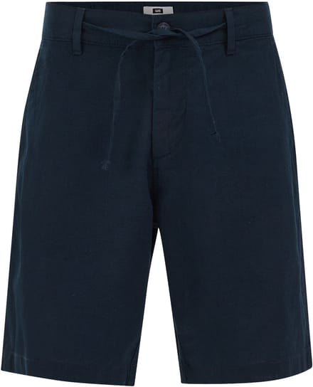 WE Fashion Heren relaxed fit comfort short van linnenmix