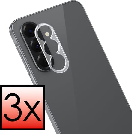 Camera Lens Protector - 3 Stuks - Geschikt voor Samsung Galaxy A37 - Camera Screenprotector - Beschermglas - Gehard Glas - Tempered Glass - Screen Protector