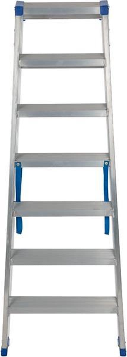 Escalo – Industriële trapladder  – Sparta Duo – Aluminium – 2x7 treden – 150 cm