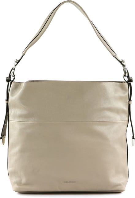 FREDsBRUDER Leren Schoudertas Kesey Shoulderbag Light Grey Beige