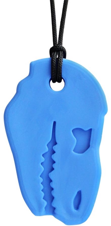 ARK Therapeutic kauwketting sensorisch speelgoed T-Rex XXT koningsblauw.
