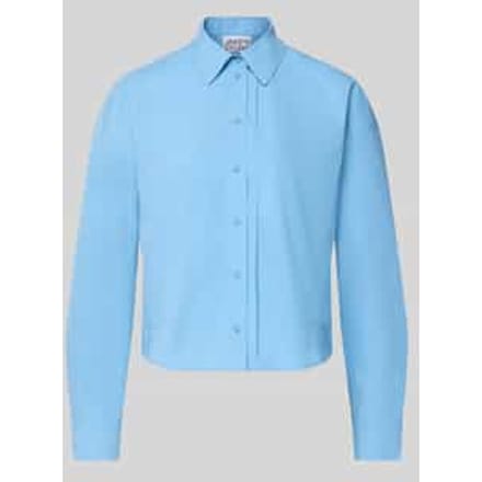 Regular fit overhemdblouse met verlengde achterkant
