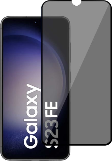 Privé Screenprotector geschikt voor Samsung Galaxy S23 FE - Privacy Beschermglas - Privacy Proteqt+