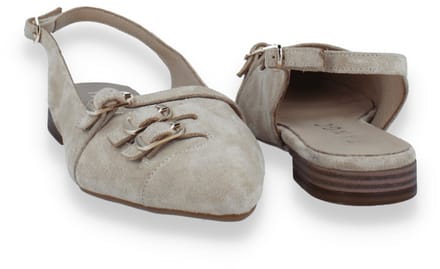Tango Dames Slingback Duna 4-j Suede | Beige | Maat: 40