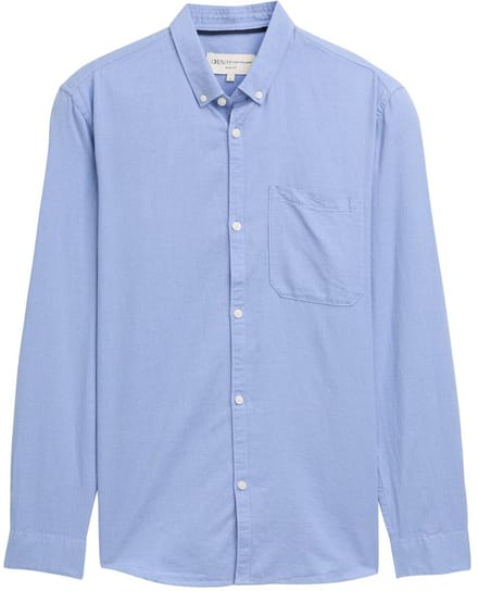 Tom Tailor Denim - Regular fit overhemd met borstzak - Maat S - dreamy blue fine structure
