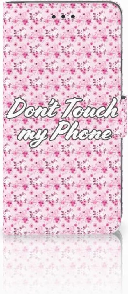 Apple iPhone Xs Max Portemonnee Hoesje Flowers Pink DTMP