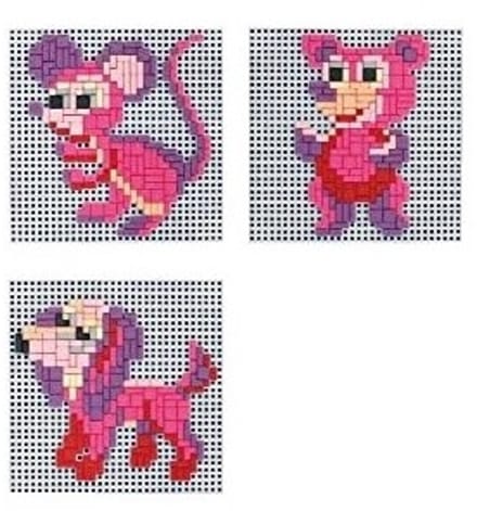 Stickit Pink Pets 3-delig, ca. 1300 steentjes