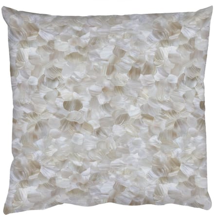 Sierkussens - Kussentjes Woonkamer - 50x50 cm - Wit - Penseelstreken - Reliëfeffect