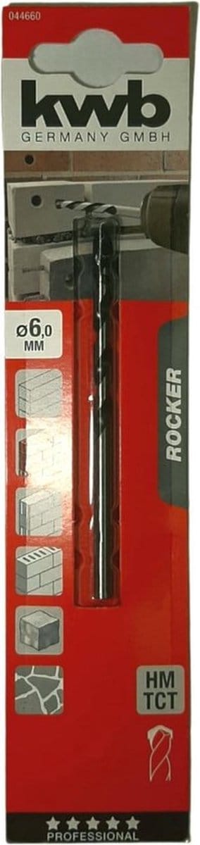 KWB Rocker Betonboor op Kaart - 6 mm